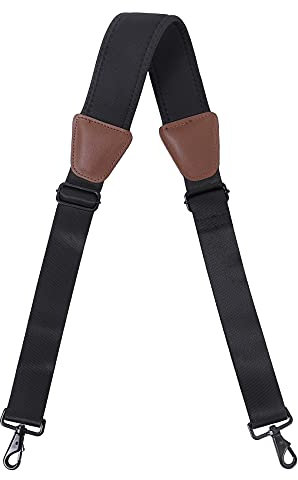 Shoulder Strap,58 Neoprene Padded Adjustable Shoulder Bag Straps Replacement for Briefcase,Bags, Laptop with Swivel Hooks,Brown