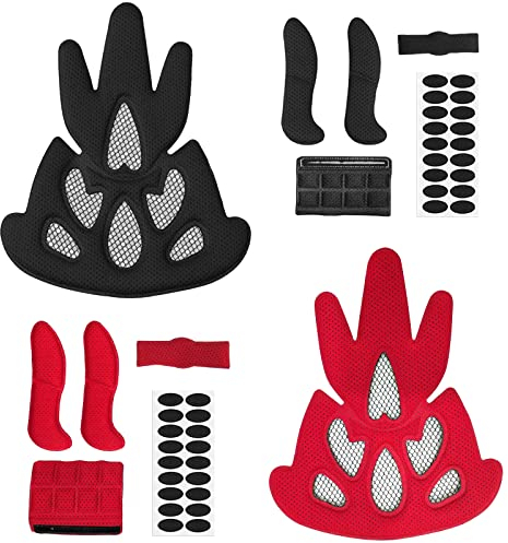 KRISFD Helmpolster Schaumstoff 2 Set Schwamm Fahrradhelm Pad Ersatz Polster Universal Pads Sicherheit Helm Innenpolster Zubehör Für Fahrrad Motorrad Fahrradkissen