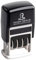 STEMPEL-FABRIK Datumstempel S120 / Selbstfärbender Stempel mit Datum (Datum) Datumsstempel, Schwarz