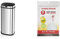 Morphy Richards Chroma 971519 Square Sensor Bin 50L & 979003 Kitchen Bin Bag 42-50L Lemon Scented Heavy Duty Drawstring Waste Bin Liners, 20 Pack, White, Compatible with most 42-50L bins