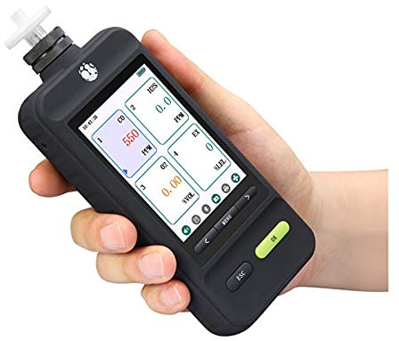 Air Quality Monitor, Pump Suction VOC Gas Detector Oxygen Ammonia Carbon Dioxide Sulfur Tvoc Nitrogen Oxide Detection