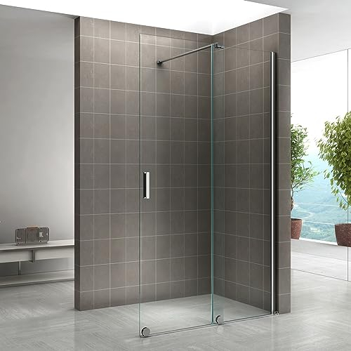 NAPOLI Paroi de douche Italienne coulissante verre 8 mm transparent 120 x 200 cm