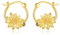 VONALA Biene Sonnenblume Creolen Ohrringe Vergoldete Hoop Huggie Ohrringe mit Biene und Sonnenblume Schmuck für Frauen Mädchen
