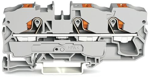 2210-1301 | WAGO 3-CONDUCTOR THROUGH TERMINAL BLOCK WITH PUSH-BUTTON 10 MM?, GREY