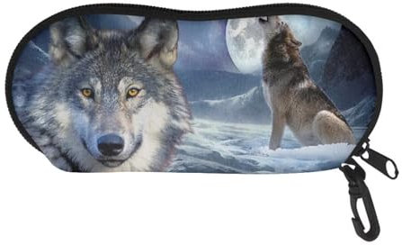 Belidome Weiche Brille Fall Tasche Tragbare Langlebige Sonnenbrille Beutel für Frauen Kdis, Wolf-3, One size