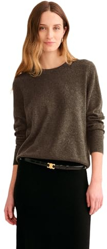 NAADAM Maglione Girocollo da Donna The Original Cashmere, Oliva, XX-Small
