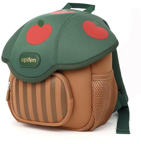 Upifen Kindergartentasche mit Brustgurt, Kinderrucksack Schulrucksack Vorschulrucksack Cartoon Niedlich Kindergartenrucksack für Mädchen Jungen ab 2 Jahren