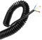 MaRxan Spiralkabel, Schwarz, 3-adrig, Spiralkabel, 0,2 mm/0,5 mm/1,5 mm, für Mobiltelefone, Computer, Elektronik, Plug-ins, Autos, Anhänger und Federkabel