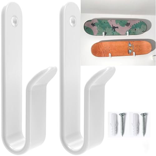 HAIYUU Snowboard Wandhalterung Horizontal, 2 Stück Snowboard Wandhalter Snowboard Display Rack Ski Halter Regal Snowboard Zubehör für Zimmer Garage Skiboard Longboard