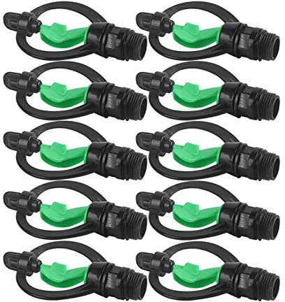 Ugelli per Irrigatori a Spruzzo in Plastica da 10 Pezzi, Farfalle a Forma di Pioggia, Irrigazione Agricola per Giardino, Serra, Prato