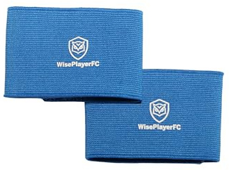 WISEPLAYERFC Schienbeinschonerband Fußball - 2 elastische Bänder für Schienbeinschoner für Erwachsene und Kinder