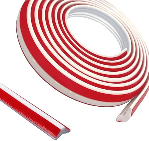 Deckenleisten Selbstklebend, Flexible Decorative Strip Stuckleisten Selbstklebend Self Adhesive Moulding Trim Home Wall Inside Corner Decoration, Laminate Floor Beading Edging Caulk Strip(12*9mm-3m)