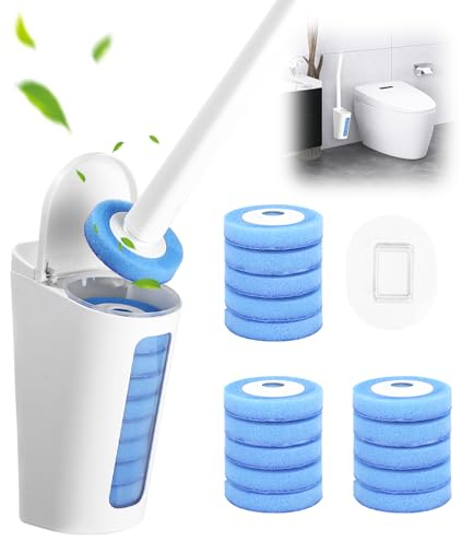 Escobilla Baño Desechable WC,Cepillo para Inodoro con 20