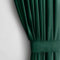 AmeliaHome Set Vorhang H 270 x B 140 cm mit Raffhalter 54 x 10 cm Velvet Optik Flaschengrün 1 St. Kräuselband Wellenband Samt Halbverdunkelungsvorhang Fensterdekoration Dekoschal Dekorvorhang