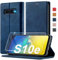 Handyhülle für Samsung Galaxy S10E Hülle Leder [Mit S10E Schutzfolie] für Samsung Galaxy S10e Hülle Klappbar Leder Flip Wallet 360 Stoßfeste Case Schutzhülle Klapphülle für Samsung S10E Hülle Holster
