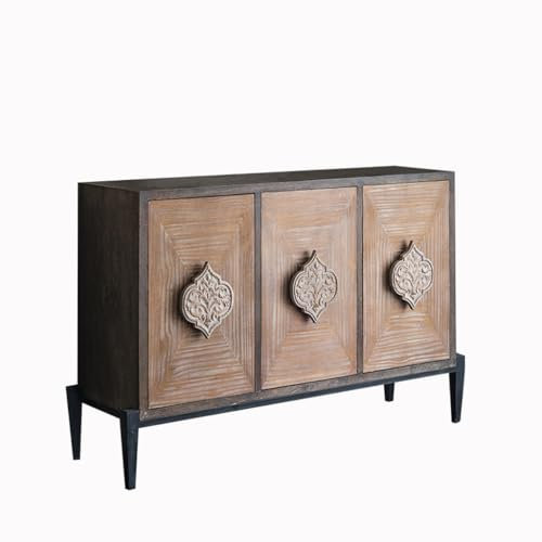 EINES Sideboard-Buffetschrank Eingangsschrank im chinesischen Stil, Leichter Luxus-Aufbewahrungsschrank, Retro-Sideboard Küchenbuffet-Aufbewahrungsschrank