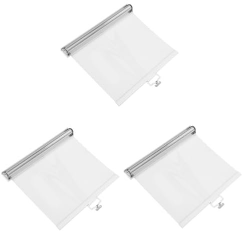 Ciieeo 3pcs Freezer Door Shade Window Curtain for Freezer Cabinet Roller Shades Reusable Curtain
