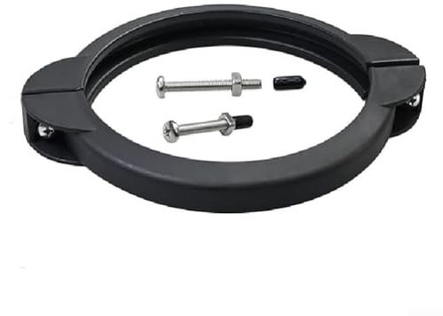 SF80110-2 Pool-Klemmmanschette für Ring-Ersatzteil, kompatibel mit Sandfilter, 20 x 25,7 cm, Schwarz