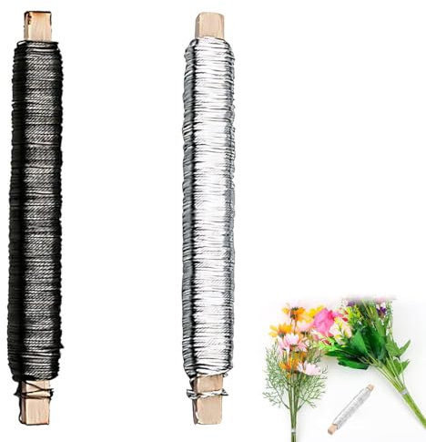 2 Rollo Alambre para manualidades, 0,7 mm x 35 m, alambre para manualidades, alambre de aluminio, alambre, alambre para joyas, alambre suave para manualidades, Navidad, Para manualidades y bisutería