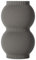 3D Vase Dekovase Danna L 30cm Bodenvase Vase Pampasgras Trockenblumen (Hellgrau)