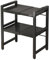 Supporto Multimediale AV A Doppio Strato, Supporto For Lettore CD, Rack Audio For Archiviazione Aperta, Supporto Audio Multimediale AV For Soggiorno, Teatro, Studio Di Registrazione (nero, Bianco)(Bla