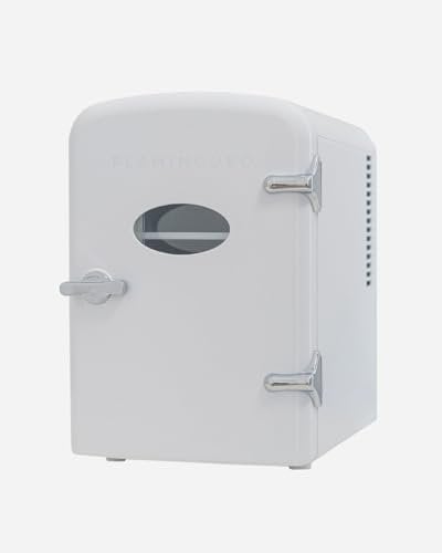 Flamingueo Mini Nevera, 4 Litros, 12V/220V, Para Habitación, Cosméticos, Bebidas, Función Frío y Calor, Balda Extraíble