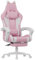 Racingreat Gaming Chair with Cat Ears for Girls Adults, Height Adjustable Reclining Computer Game Chair Comfortable with Headrest and Massage Lumbar Support (Pink/White)