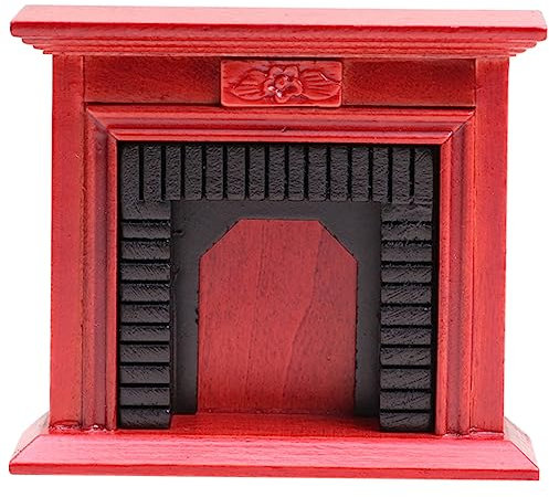 KOMBIUDA Cheminée De Maison De Poupée -Ondes Maison Miniature Style Cabane Petite Maison Jardin De Fées Jouets Miniatures Articles Miniatures Kit De Petite Maison Lumières