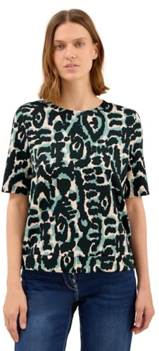 Damen Cupro Touch Print-Shirt