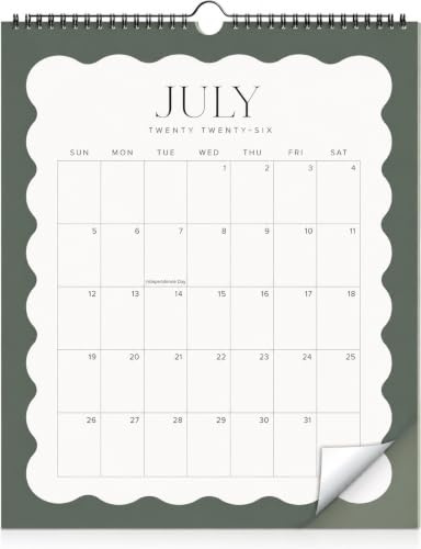 Aesthetic 2026 Wall Calendar - Runs from January 2026 Until July 2027 - The Perfect Large Modern Calendar Planner for Easy Organizing