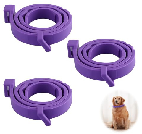 3 Beruhigungshalsband Hunde Pheromone Verstellbar Wasserdicht Angst | Anti Stress Lindern, kleine mittelgroße Tiere, Wirkung dauerhaft langlebig, hautfreundlich, sicher komfortabel tragbar