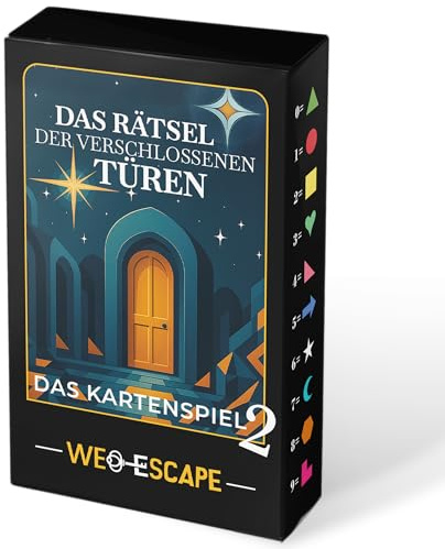 Escape Game Kartenspiel – Das ultimative Exit Spiel für Zuhause | Zwei spannende Spielvarianten: Rätsel-Abenteuer & Ablegespiel | Teamspiel & Geschenkidee für Freunde, Familie & Spieleabende