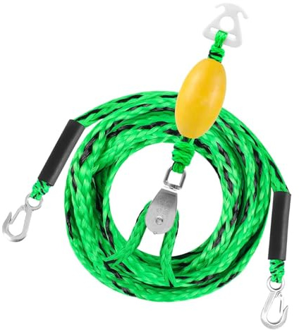Boots-Ski-Geschirr – Starke Poly-Befestigungen, Abschleppseiladapter, Wassersport-Zugschnur, Schnell-Clip-Verbindung | Abschleppgeschirr aus Poly-Faser