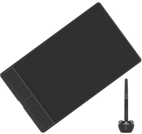 APGLSXY H951P Tablette d'artiste avec roue programmable, 8 touches expresses et connectivité sans couture/mobile pour tablettes de dessin compatibles création numérique
