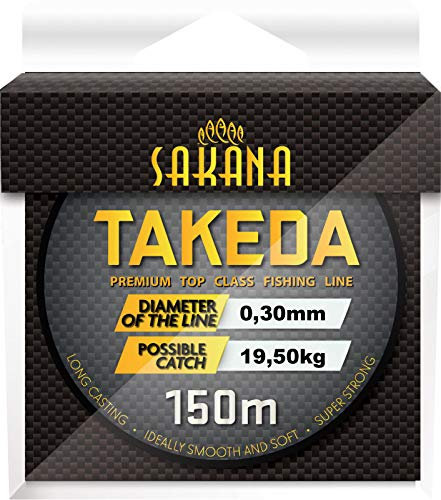 York Fitness Unisex-Adult Takeda Angelschnur, grau-transparent, 0,30mm