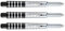 WINMAU Prism Force Solides Weiss Short Polycarbonate Dart Stems - 1 Sätze pro Packung (3 Schäfte insgesamt)