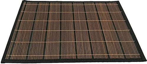 Solagua Salvamantel de Bambú Individual Pack de 6 Manteles Enrollables Antideslizantes y Antimanchas (30 x 45 cm, Art.224)