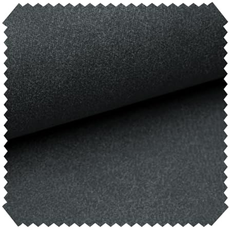 novely® LATHEN Veloursleder in Wildleder-Optik - Möbelstoff mit Rückseitenvlies - Robuster Polsterstoff - Pflegeleichte Meterware 1lfm | Farbe: 12 Anthrazit