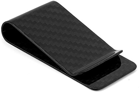 Hilitand Ultralight Carbon Fiber Business Money Clip en Efectivo Tarjetero con Tarjeta de Crédito Carpeta con Abrazadera