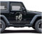 Finest Folia Totenkopf Aufkleber Sticker Auto Boot Motorrad Caravan Dekor KX026 (Mittelgrau, 80cm x 55cm)