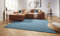 Teppich Supersoft Kurzflor Wohnzimmer-Teppich Modern Flauschig Weich Einfarbig für Wohnzimmer Küche Flur oder Schlafzimmer Petrolblau 200x290 cm