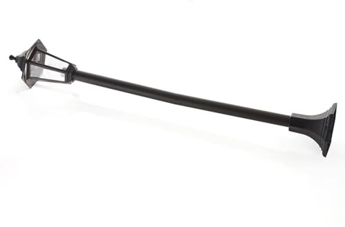 Lampada da esterni 'Nane' dimmerabile (Antico) colore Nero, (1 luce, E27) di Lindby | lampioncino, paletto luminoso, lampada da viale, lampione