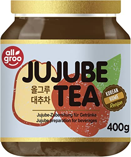 Allgroo Jujube Tee — Jujube Zubereitung für Tee oder als Brotaufstrich, vegan und glutenfrei (1 x 400 g)
