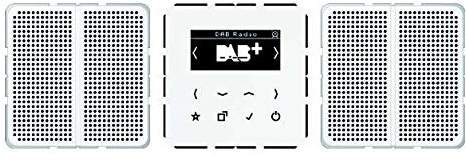 Jung DABCD2WW Smart Radio DAB+ Set Stereo, alpinweiß