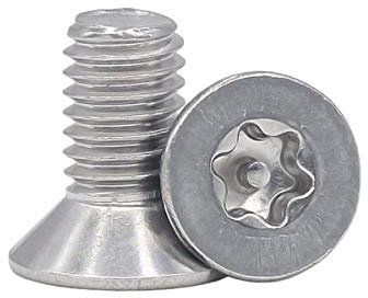Sicherheitsschraube M3/M4/M5/M6/M8 Edelstahl-Torx Senkkopf Tamper Proof Schrauben Bolt M4x8 (20Pcs)