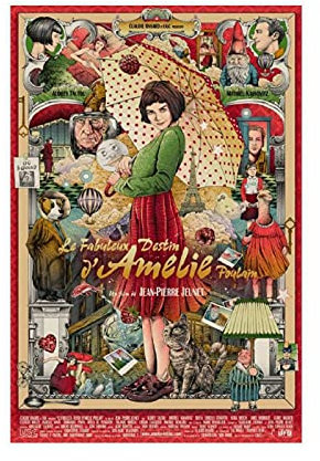 FDAG Le Fabuleux Destin D'Amélie Poulain Comedy Filmposter Audrey Tautou Star Art Poster 1 Leinwandposter Schlafzimmer Dekor Sport Landschaft Büro Zimmer Dekor Geschenk 30 x 45 cm ohne Rahmen style1