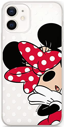 ERT GROUP mobile phone case for Apple Iphone 12 Mini original and officially Licensed Disney pattern Minnie 003 optimally adapted to the shape of the mobile phone, partially transparent