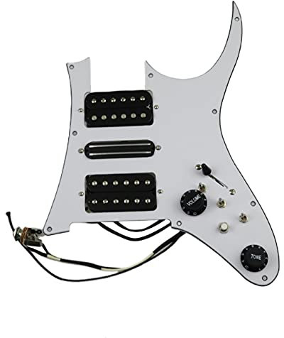 Geladenes Schlagbrett Prewired Pickguard Gitarre Pickups Humbucker Pickups Alnico 5 HSH 4C Verkabelungsgurt Push-Pull Single Cut Set Für RG350-Serie