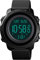 TONSHEN Herren Thermometer Uhr Outdoor Sport Militär Digital Uhren Multifunktional Stoppuhr LED Double Zeit Plastik Armbanduhr (Schwarz 2)