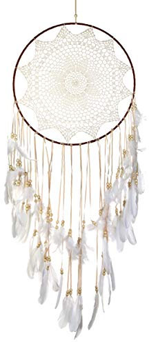 ZXMJYHK Windspiele Feder Anhänger hängende Dekoration Ornament Craft for Hochzeitsdeko 1pc Handgemachte Catcher Großen Wind Chimes